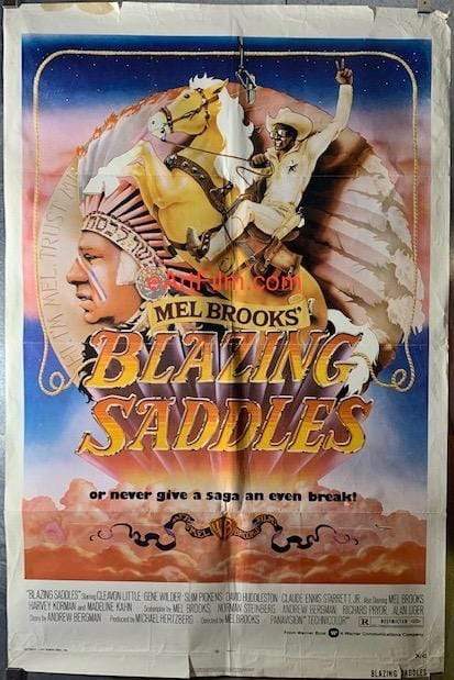 eArtFilm.com U.S One Sheet (27"x41") Blazing Saddles 1974 27x41 Mel Brooks western comedy Cleavon Little Gene Wilder