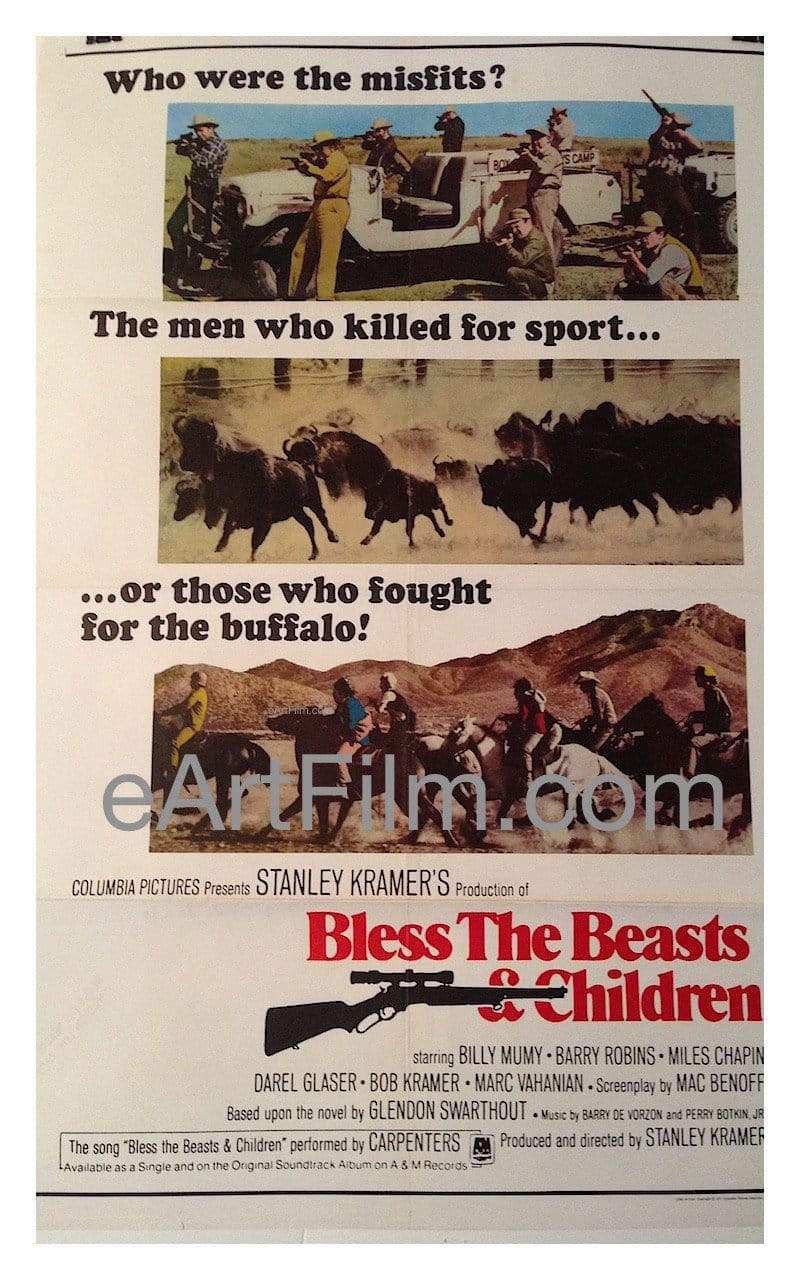 eArtFilm.com U.S One Sheet (27"x41") Bless The Beast And Children 1971 Original Vintage US One Sheet