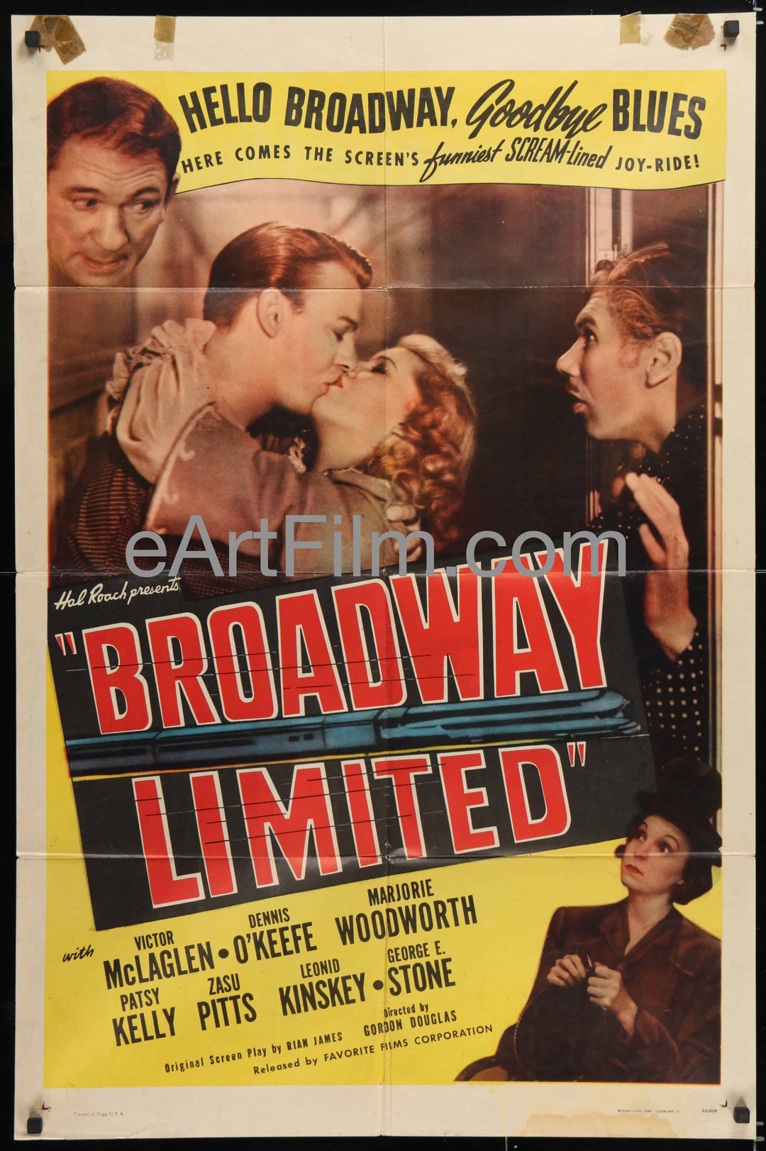 eArtFilm.com U.S One Sheet (27"x41") Broadway Limited Victor McLaglen Zasu Pitts Hal Roach R46 27x41