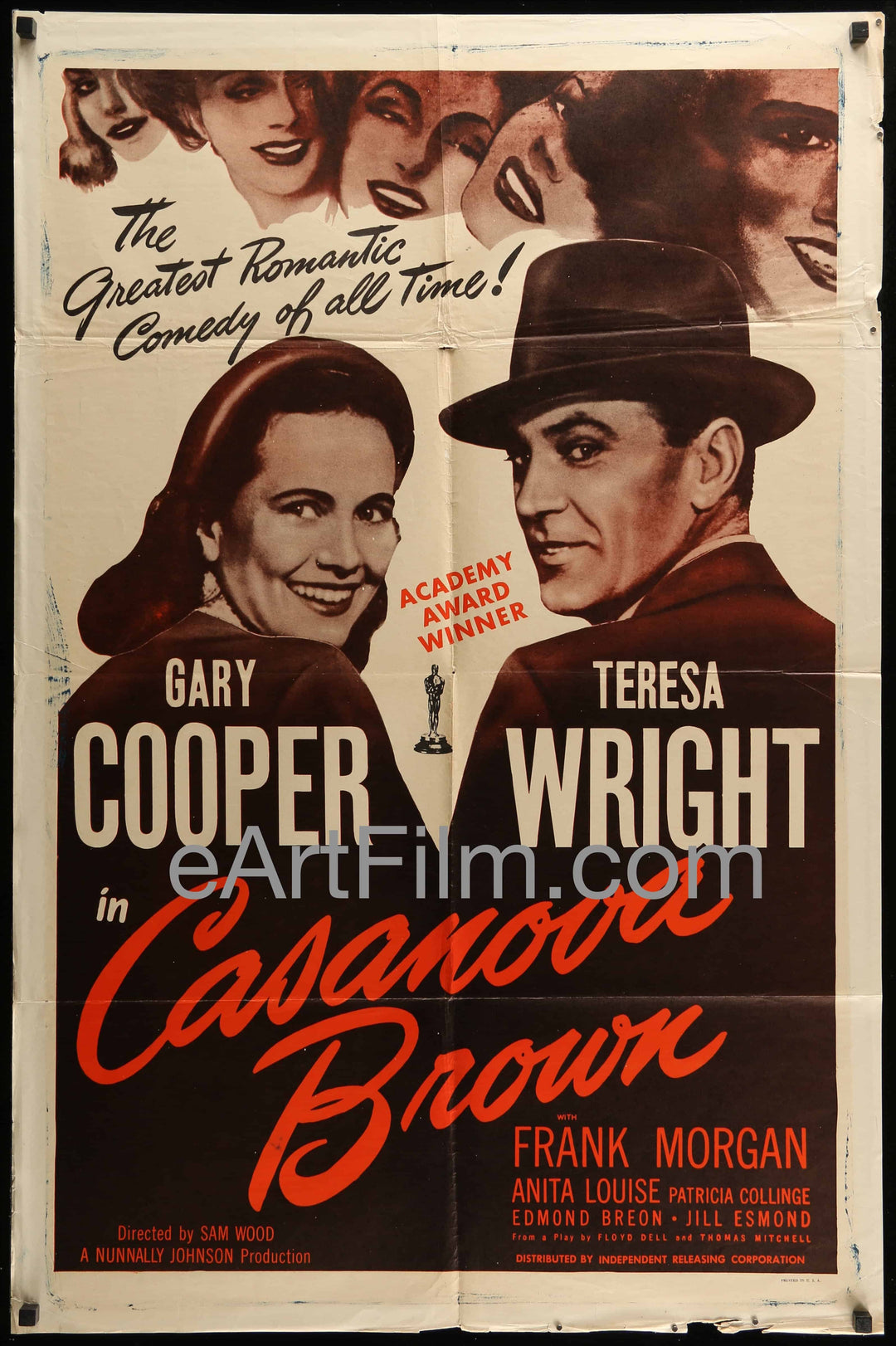 eArtFilm.com U.S One Sheet (27"x41") Casanova Brown-Gary Cooper-Teresa Wright-Academy Award Winner-R53-27x41