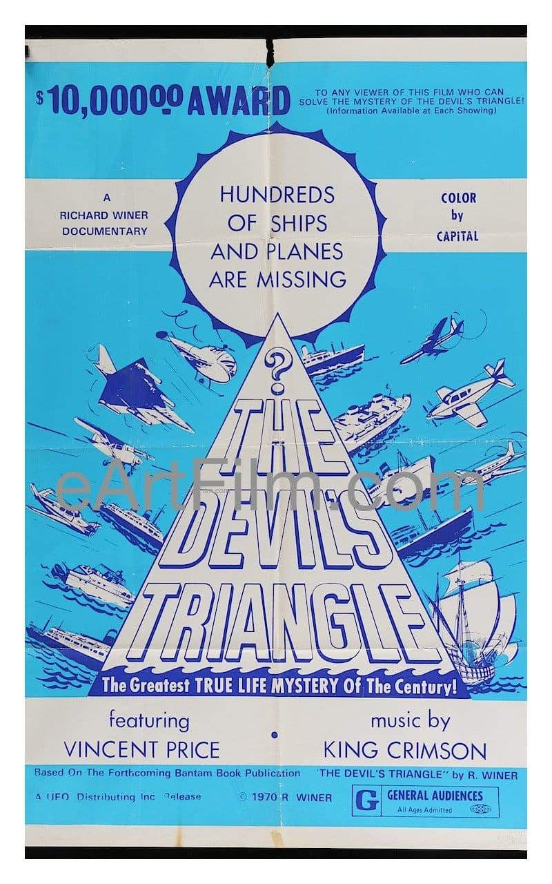 eArtFilm.com U.S One Sheet (27"x41") Devil's Triangle 1970 27x41 Original U.S One Sheet Movie Poster