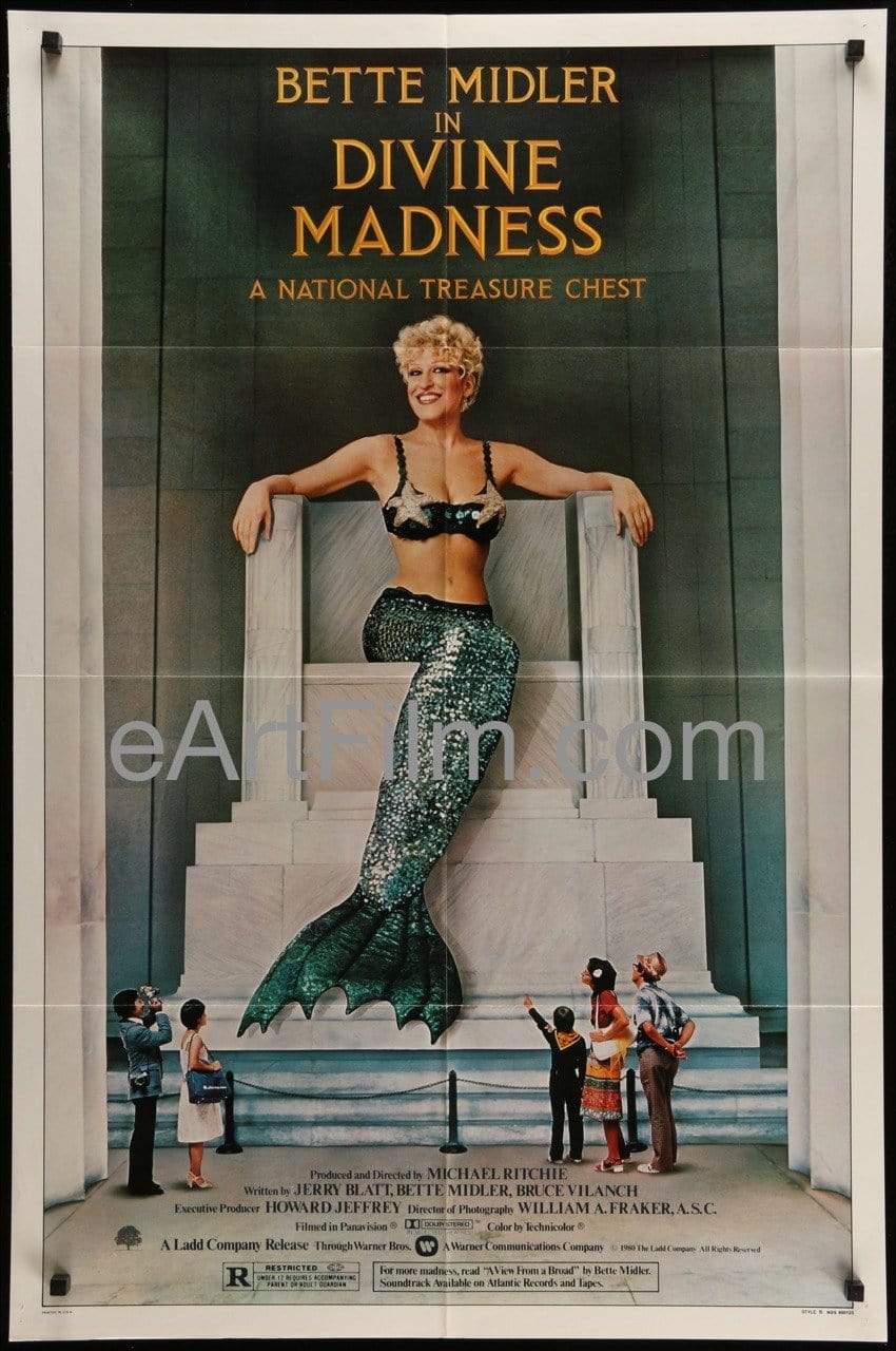 eArtFilm.com U.S One Sheet (27"x41") Divine Madness 1980 27x41 Original One Sheet Style B Bette Midler