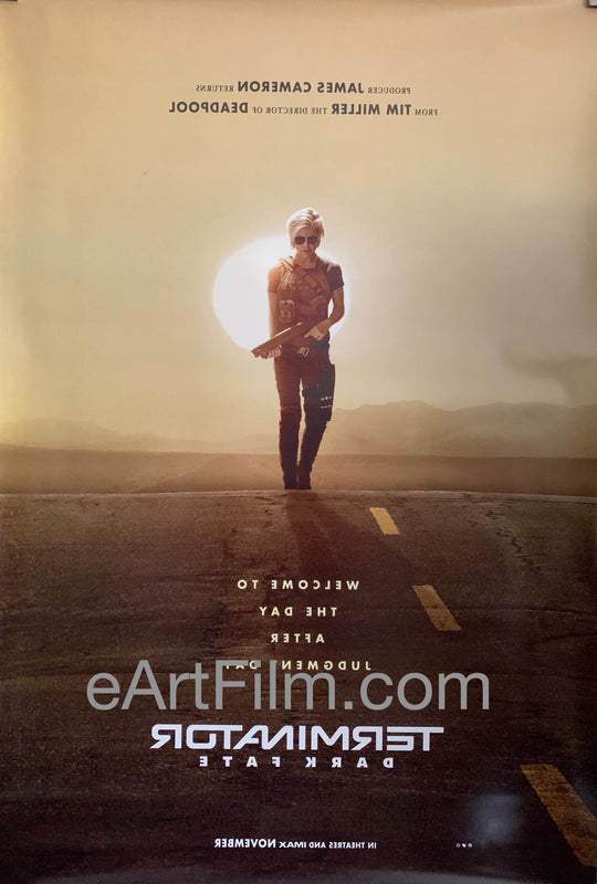 eArtFilm.com U.S One Sheet (27"x41") Double Sided Terminator Dark Fate original movie poster 2019 27x40 teaser Schwarzenegger