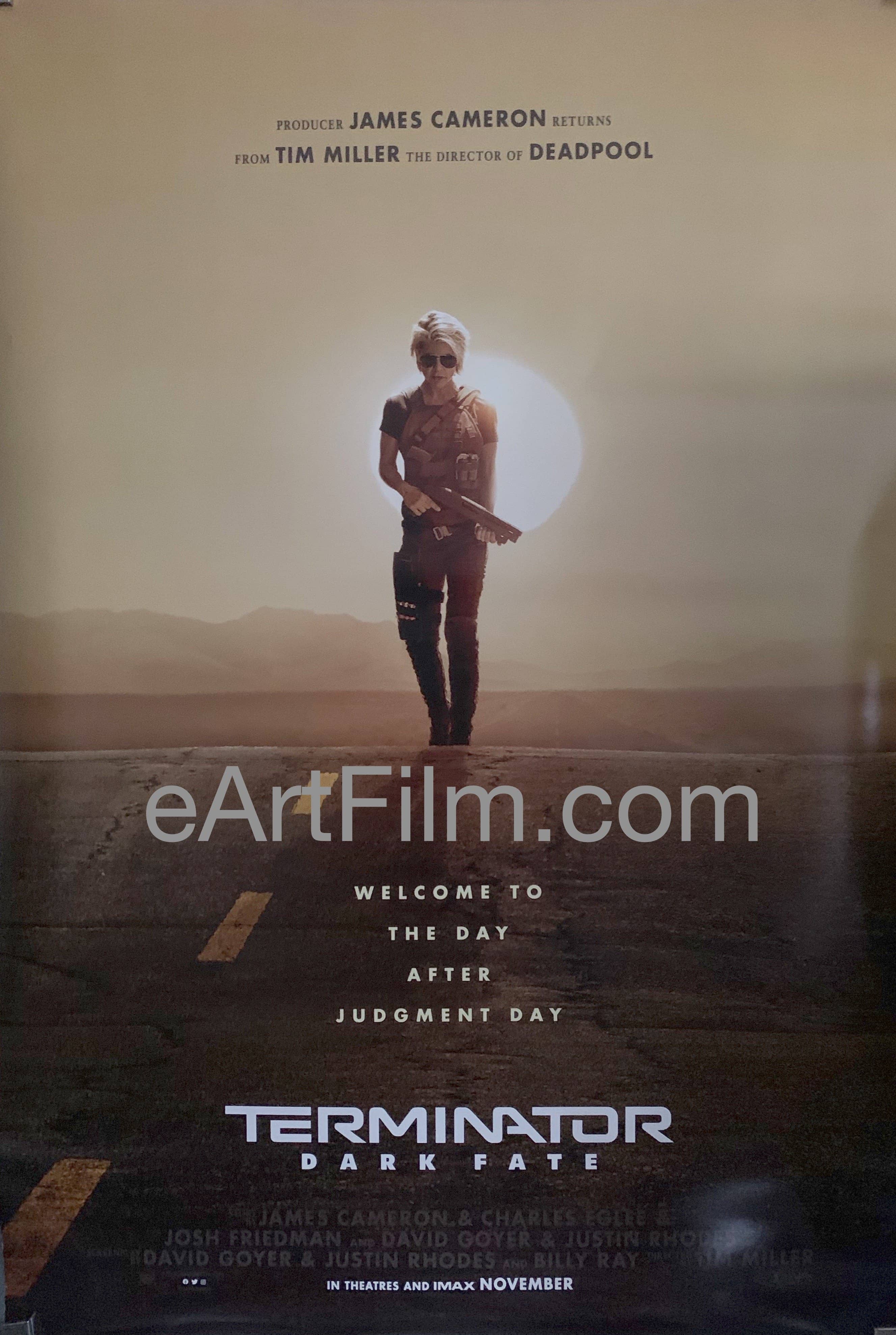 eArtFilm.com U.S One Sheet (27"x41") Double Sided Terminator Dark Fate original movie poster 2019 27x40 teaser Schwarzenegger