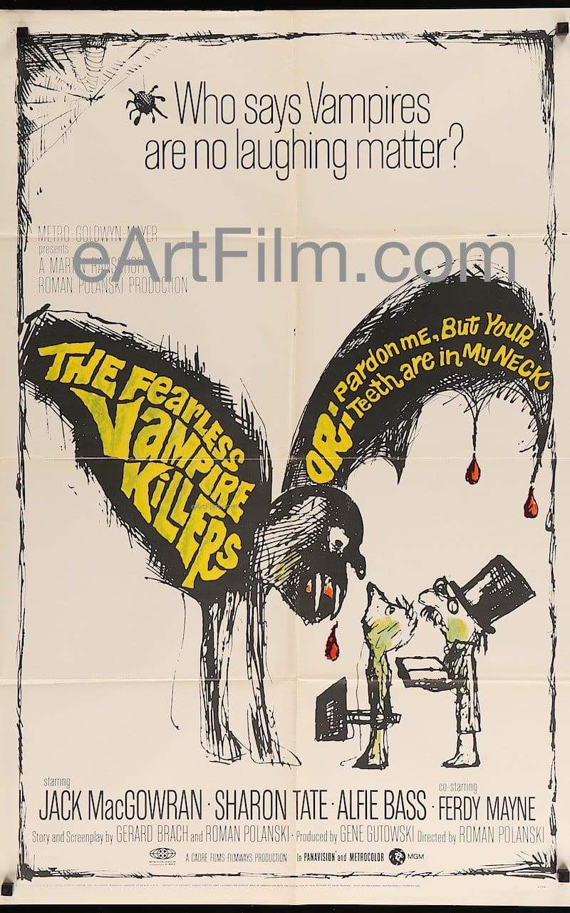 eArtFilm.com U.S One Sheet (27'x41) Fearless Vampire Killers 1967 27x41 Vintage One Sheet Roman Polanski-Sharon Tate