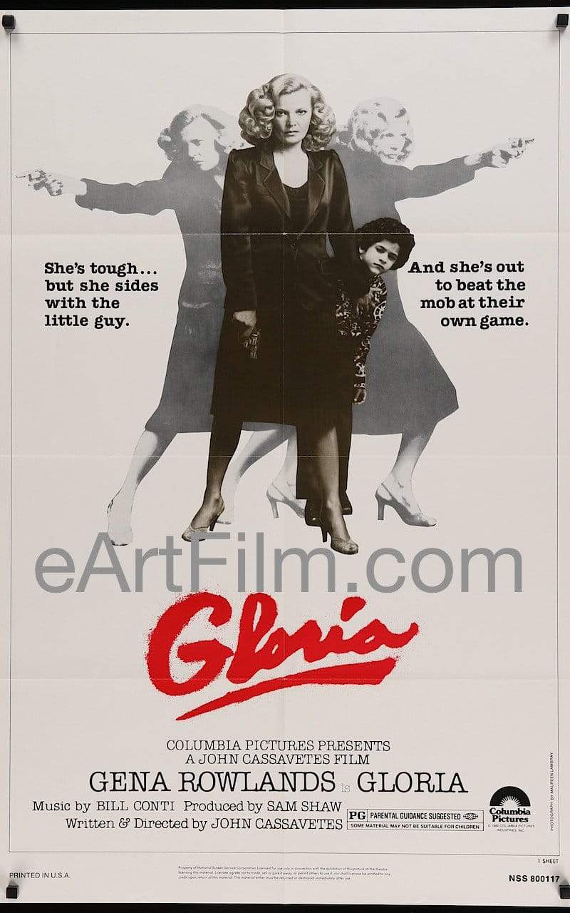 eArtFilm.com U.S One Sheet (27"x41") Gloria-John Cassavetes-Gena Rowlands-Buck Henry--27x41-1980