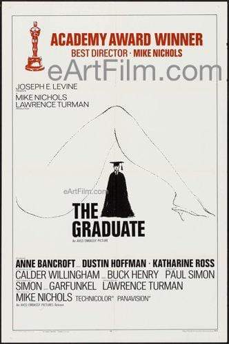 eArtFilm.com U.S One Sheet (27"x41") Graduate, The 1967 27x41 Movie Poster Dustin Hoffman-Anne Bancroft -Mike Nichols