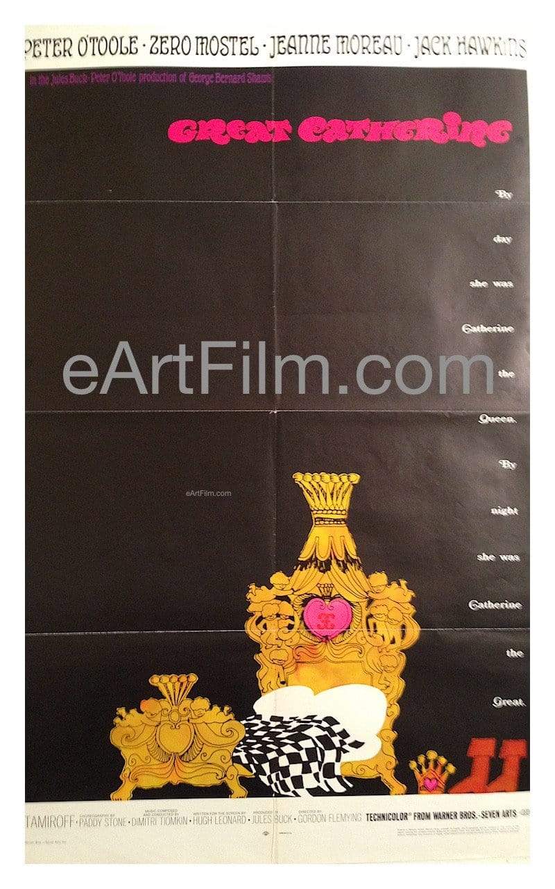 eArtFilm.com U.S One Sheet (27"x41") Great Catherine 1968 27x41 Original U.S One Sheet Movie Poster
