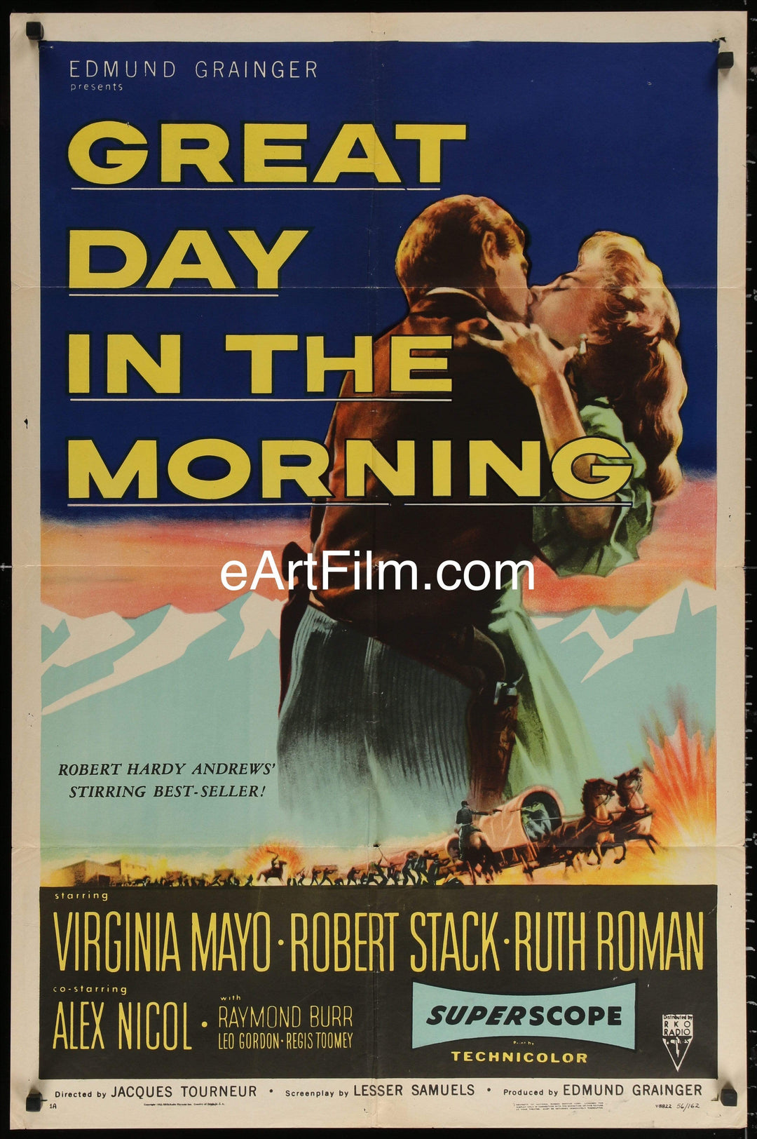 eArtFilm.com U.S One Sheet (27"x41") Great Day In The Morning 1956 27x41 Virginia Mayo Robert Stack western