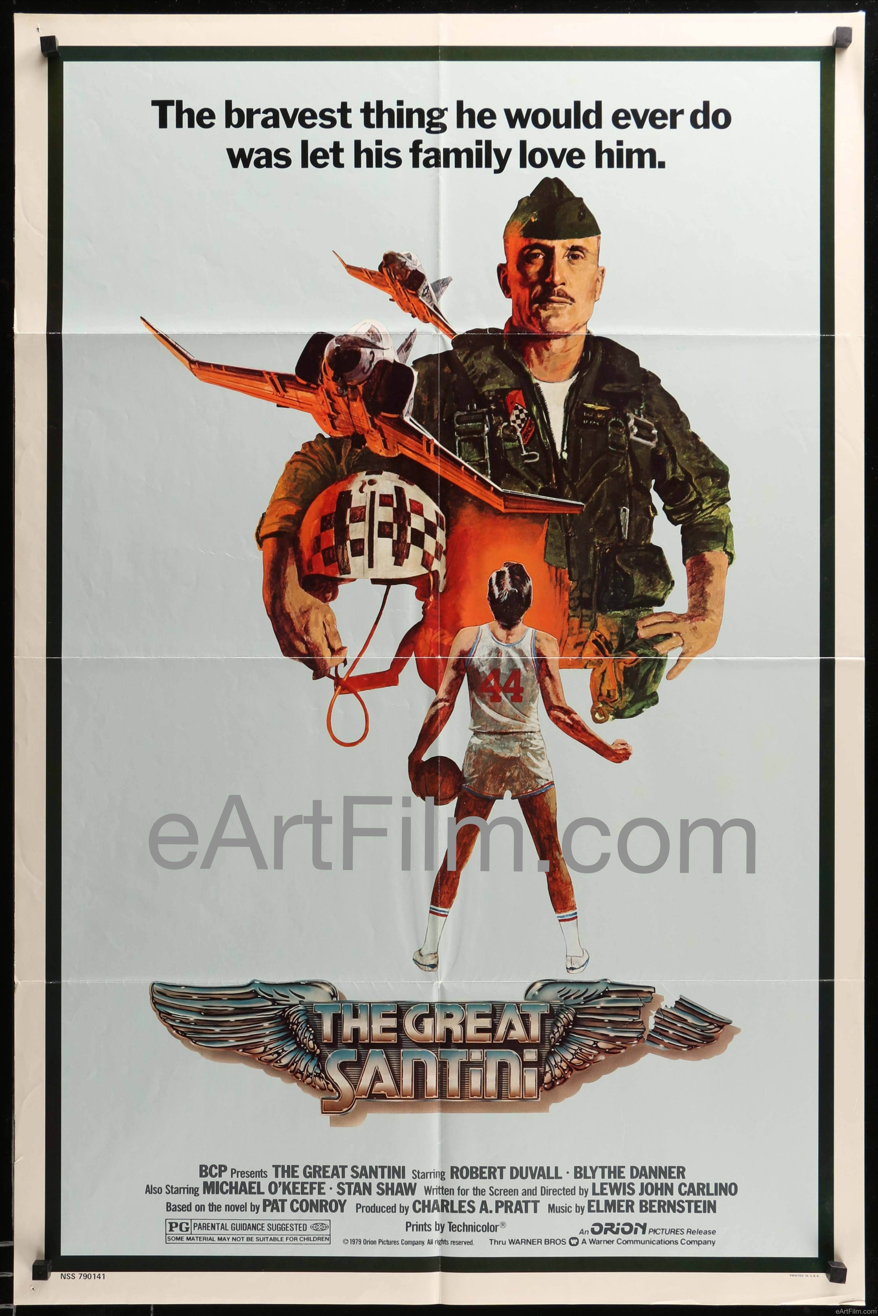 eArtFilm.com U.S One Sheet (27"x41") Great Santini-1979-27x41-Robert Duvall-Blythe Danner-Michael O'Keefe