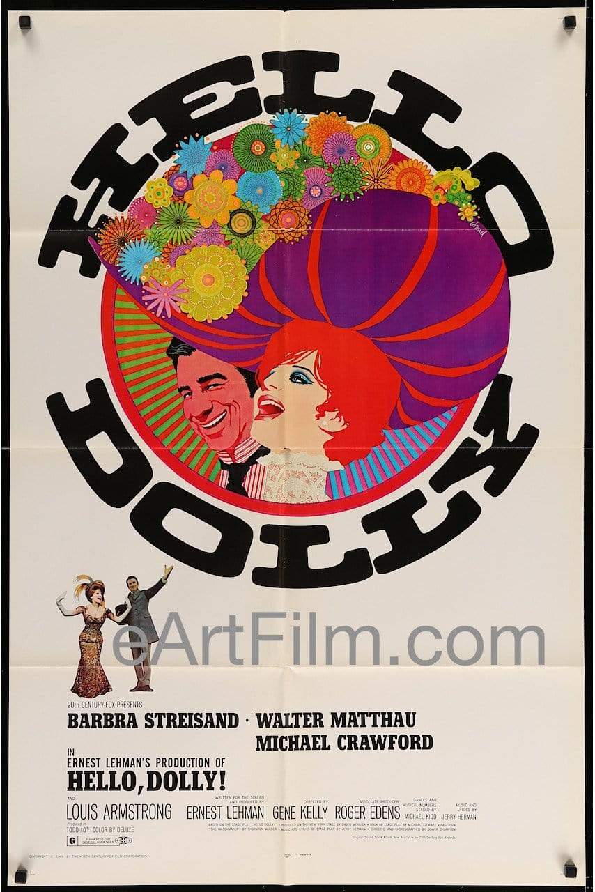 eArtFilm.com U.S One Sheet (27"x41") Hello Dolly-1969-27x41-Barbra Streisand-Walter Matthau-Michael Crawford-RARE