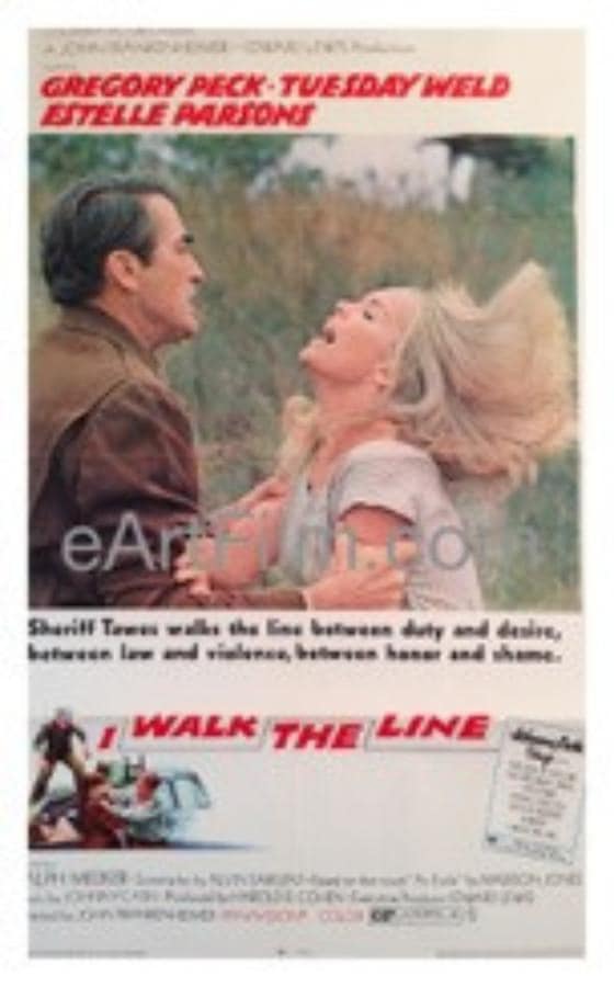 eArtFilm.com U.S One Sheet (27"x41") I Walk The Line 1970 27x41 Original U.S One Sheet Movie Poster