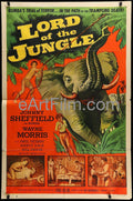 eArtFilm.com U.S One Sheet (27"x41") Lord Of The Jungle-Johnny Sheffield as Bomba-Wayne Morris-1955-27x41