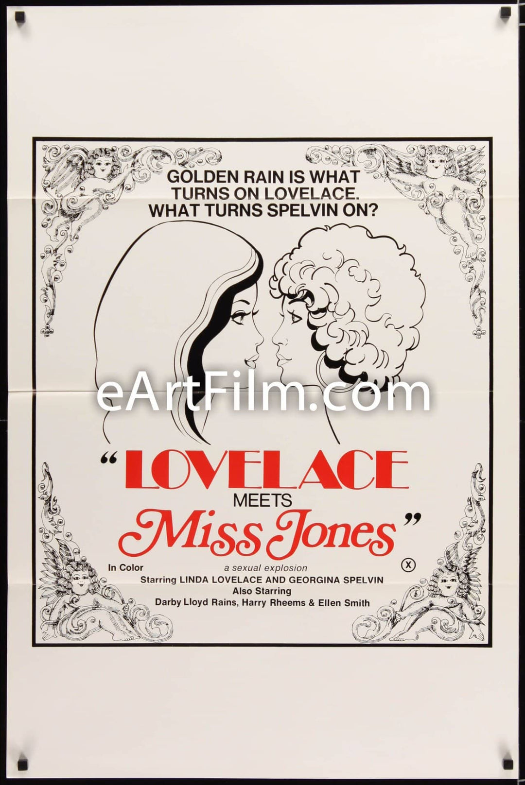 eArtFilm.com U.S One Sheet (27"x41") Lovelace Meets Miss Jones-1975-27x41-Linda Lovelace-Georgina Splevin-Harry Reems