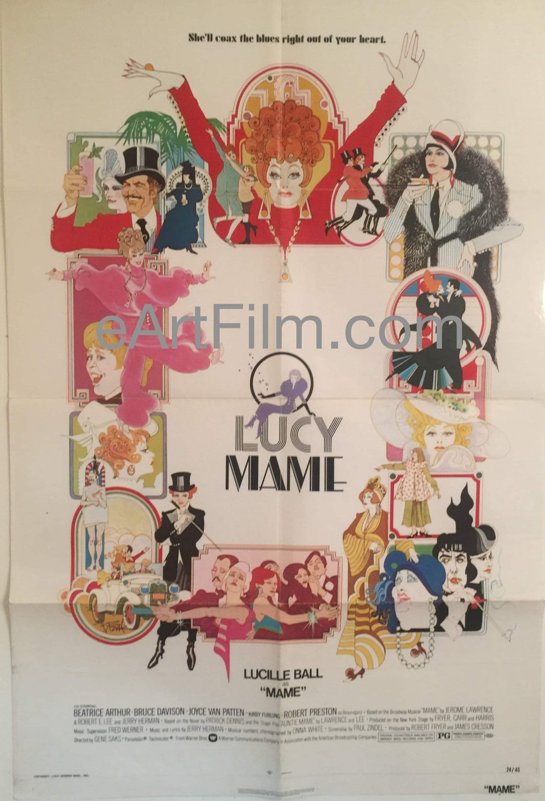 eArtFilm.com U.S One Sheet (27"x41") Mame-Lucille Ball-Beatrice Arthur-Joyce Van Patten-Robert Preston-27x41-1974