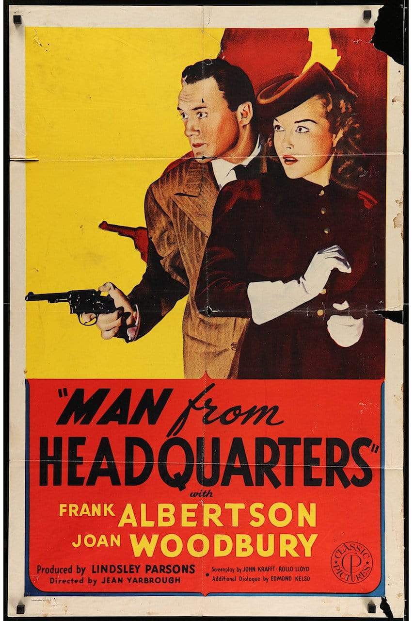 eArtFilm.com U.S One Sheet (27"x41") Man From Headquarters-R50-1942-27x41-Frank Albertson-Joan Woodbury