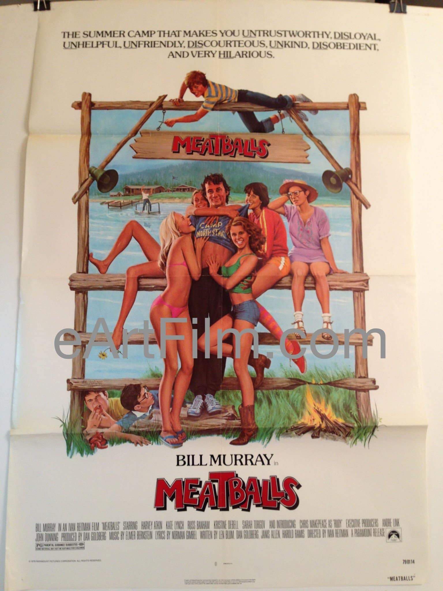eArtFilm.com U.S One Sheet (27"x41") Meatballs 1979 27x41 Bill Murray Original U.S One Sheet