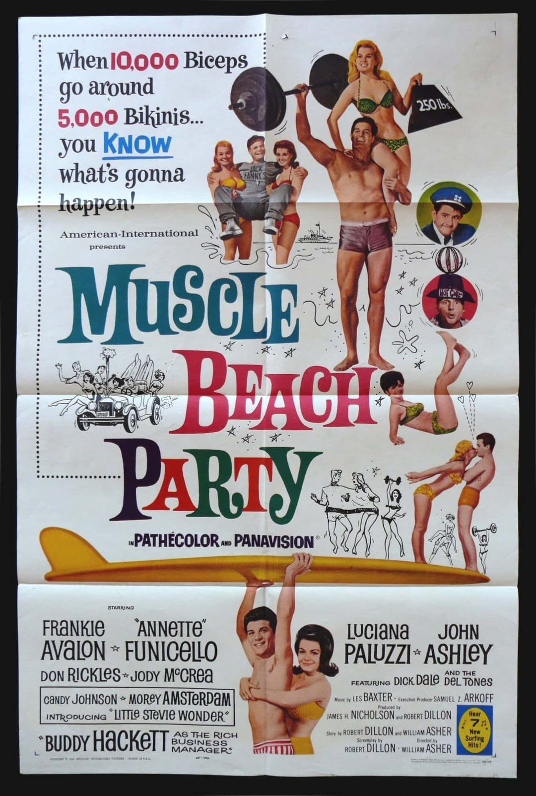 eArtFilm.com U.S One Sheet (27"x41") Muscle Beach Party 1964 27x41 One Sheet United States