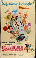 eArtFilm.com U.S One Sheet (27"x41")-Original-Vintage-Movie-Poster Computer Wore Tennis Shoes-Disney- Kurt Russell- Cesar Romero-Joe Flynn-1968-27x41