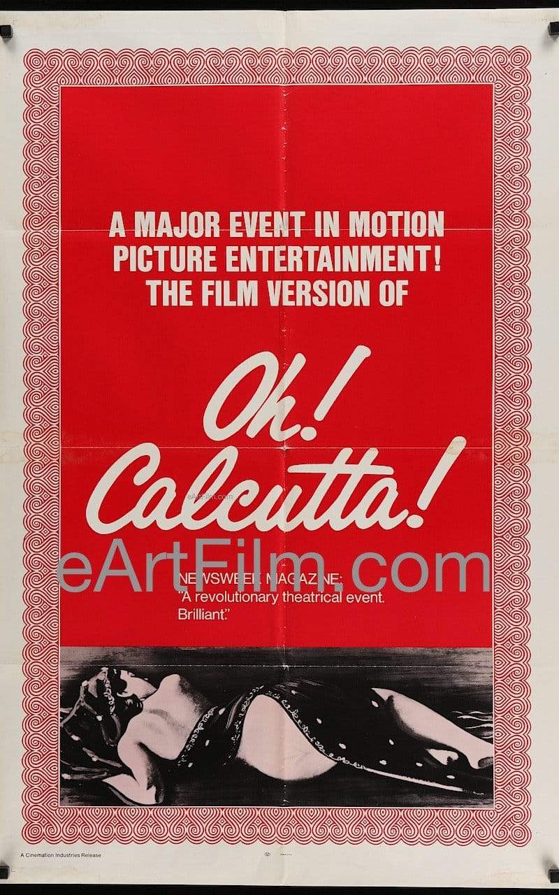eArtFilm.com U.S One Sheet (27"x41")-Original-Vintage-Movie-Poster Oh! Calcutta! 1972 27x41 One Sheet United States