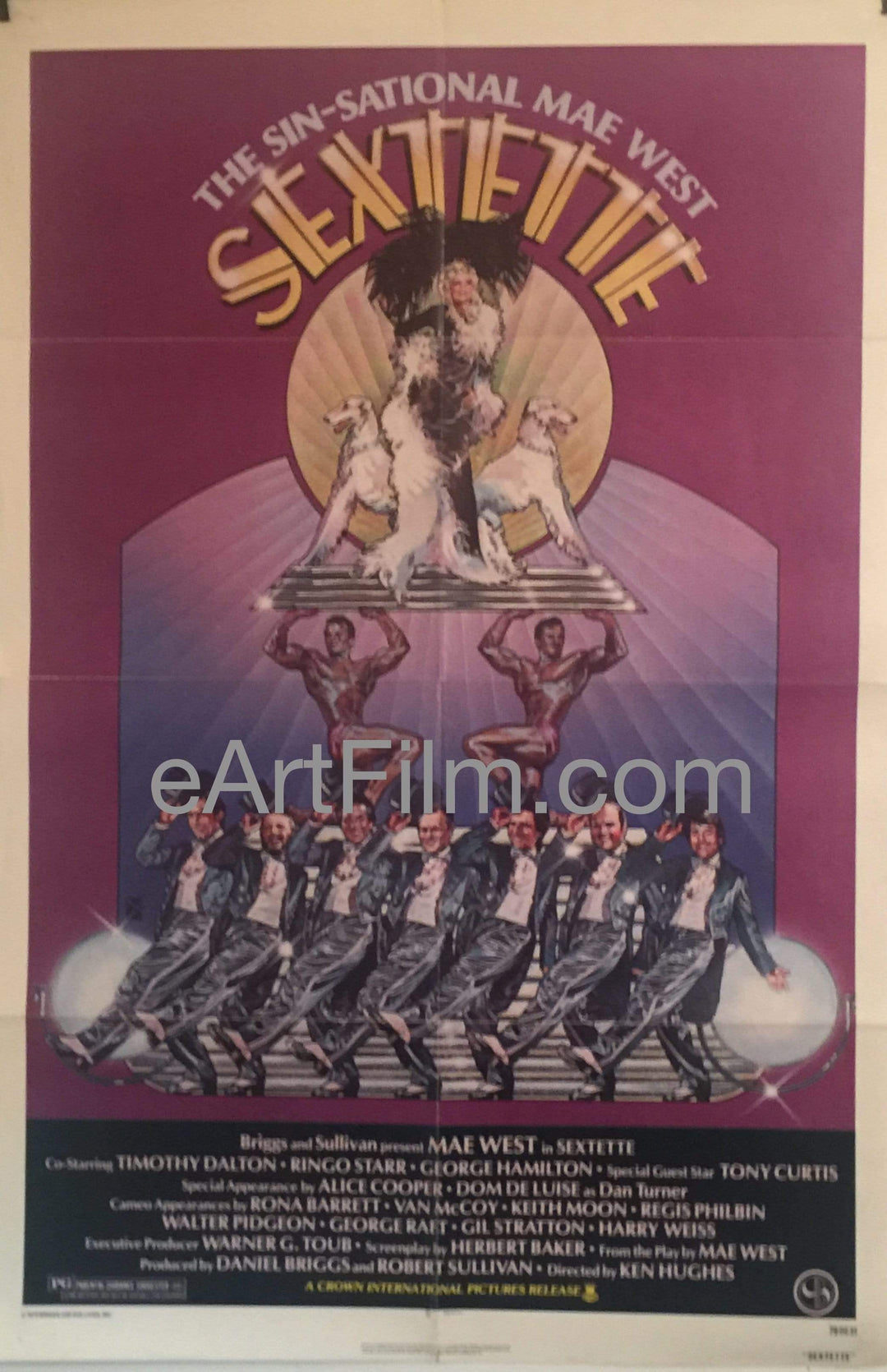 eArtFilm.com U.S One Sheet (27"x41")-Original-Vintage-Movie-Poster Sextette-Mae West-Timothy Dalton-Dom DeLuise-Ringo Starr-Tony Curtis-1979-27x41