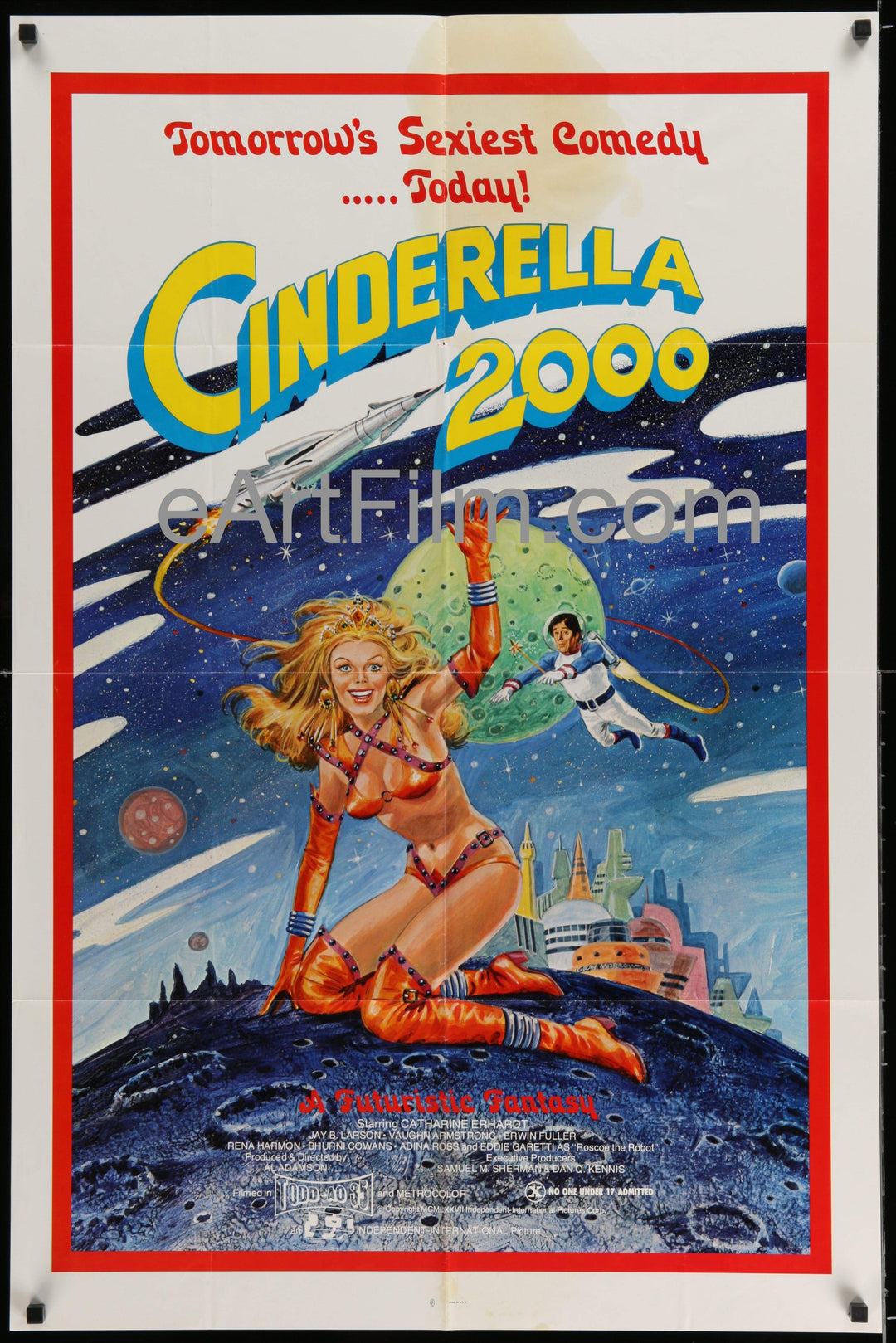 eArtFilm.com U.S One Sheet (27"x41") Rated "X" Cinderella 2000 Catharine Burgess Al Adamson sexploitation comedy X rating