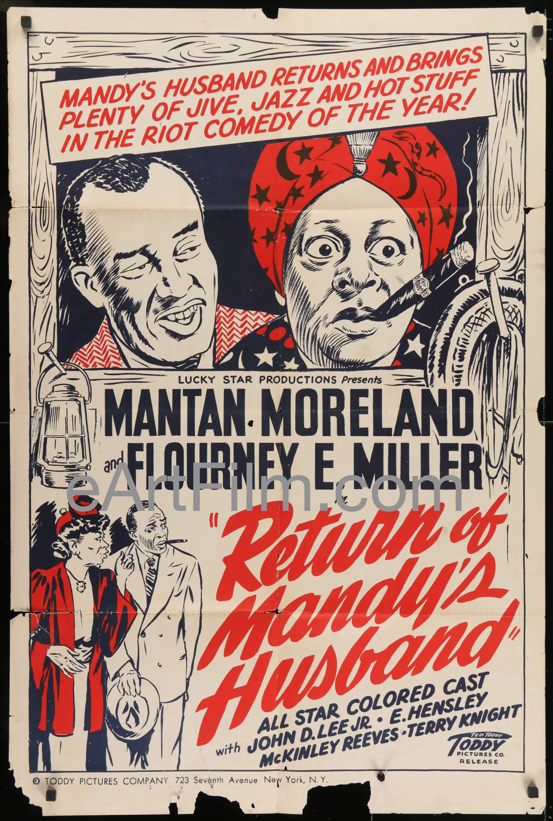 Return Of Mandy's Husband original movie poster Mantan Moreland 1948 eArtFilm