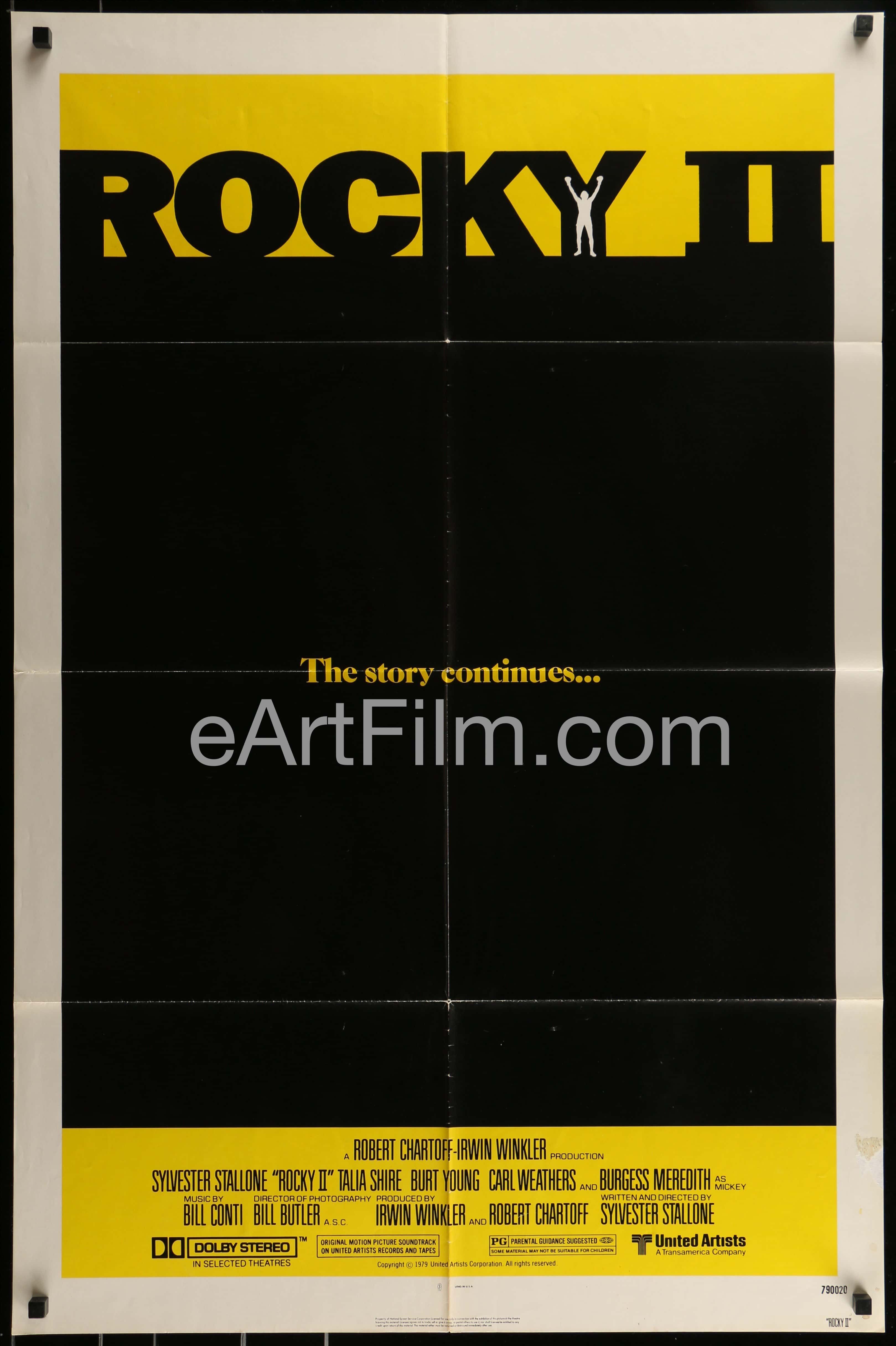 eArtFilm.com U.S One Sheet (27"x41") Rocky II-Sylvester Stallone-Carl Weathers-boxing sequel-1979-27x41