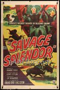 eArtFilm.com U.S One Sheet (27"x41") Savage Splendor-director Lewis Cotlow and Armand Denis Africa expedition documentary