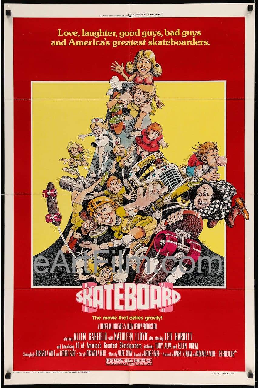 eArtFilm.com U.S One Sheet (27'x41) Skateboard-1978-27x41-Leif Garrett-Allen Garfield-Kathleen Lloyd