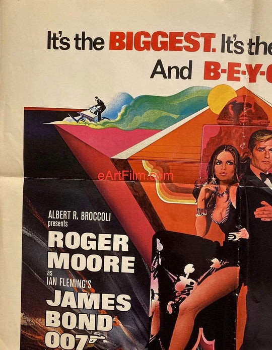 eArtFilm.com U.S One Sheet (27"x41") Spy Who Loved Me 1977 27x41 Roger Moore James Bond 007 action thriller
