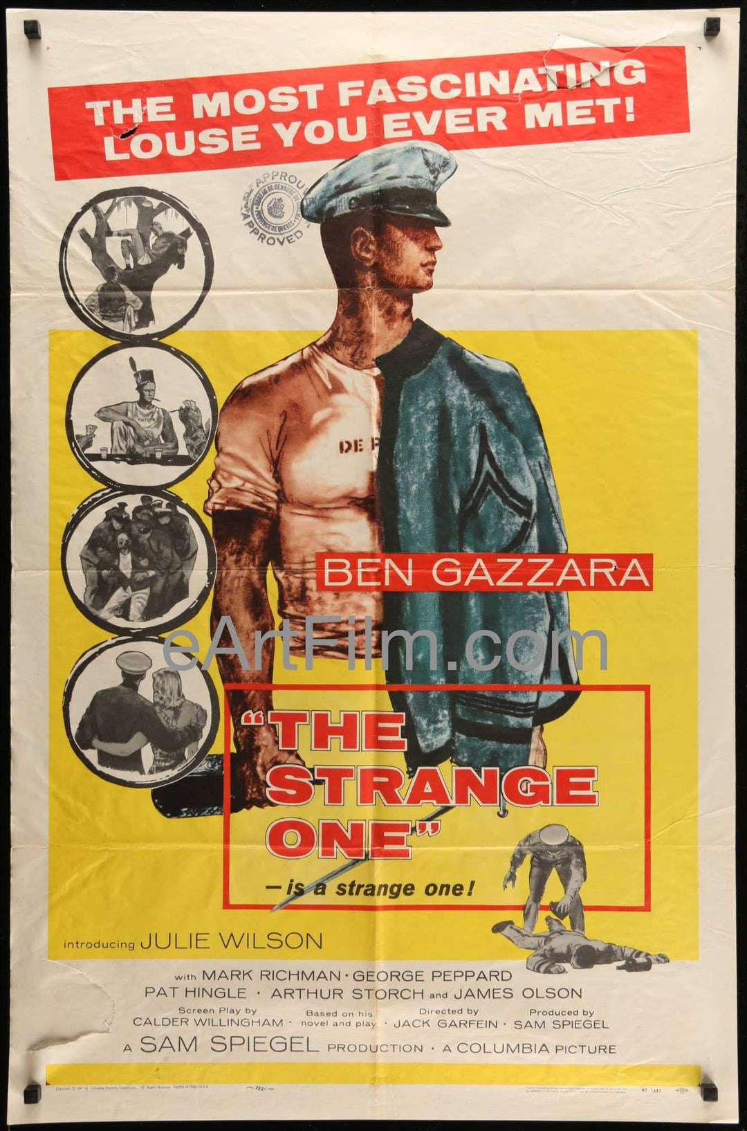 eArtFilm.com U.S One Sheet (27"x41") Strange One 1957 27x41 Original Movie Poster-Ben Gazarra