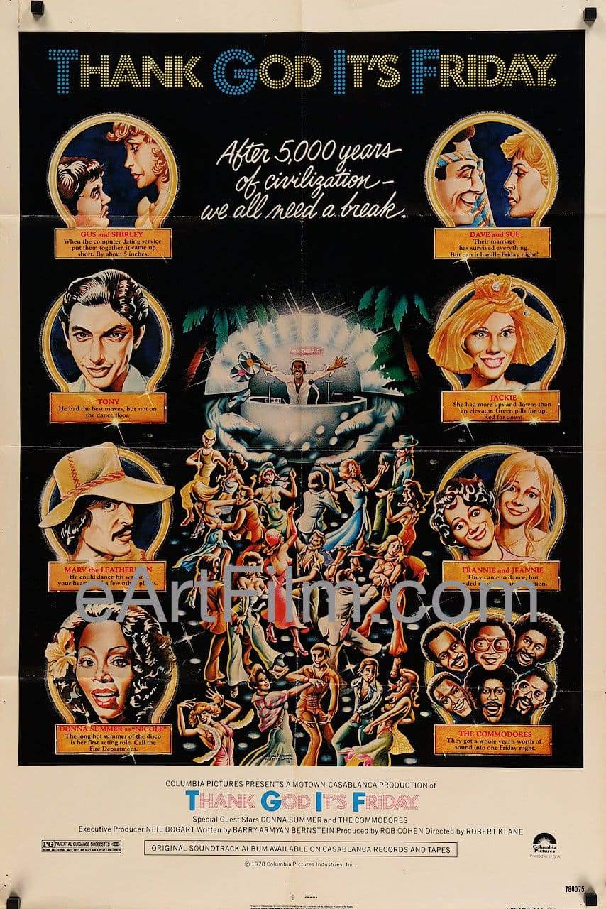 eArt/Film U.S One Sheet (27"x41") Thank God It's Friday-Donna Summer-Jeff Goldblum-Commodores-27x41-1978