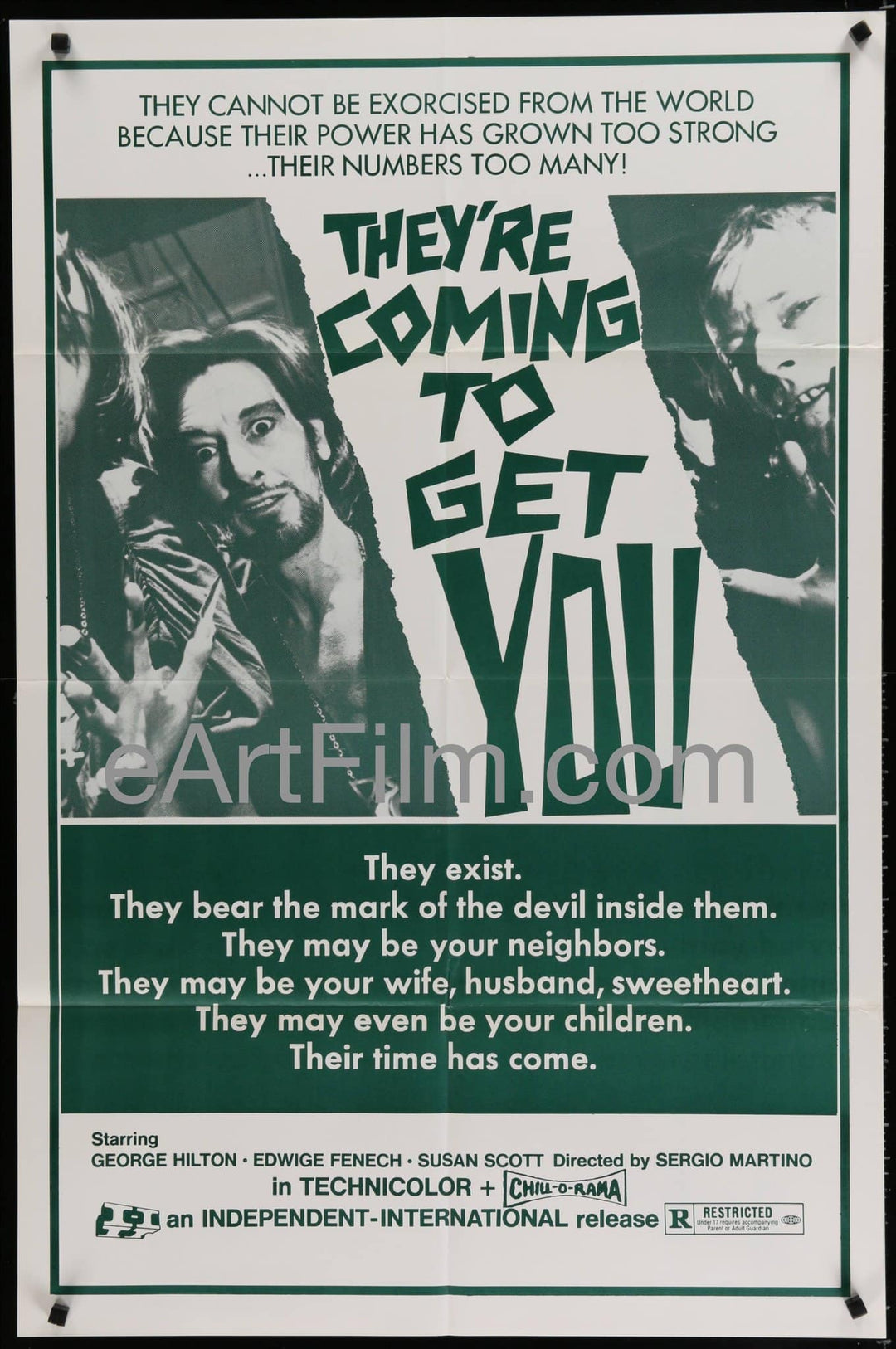 eArtFilm.com U.S One Sheet (27"x41") They're Coming To Get You 1975 27x41 Original U.S Movie Poster