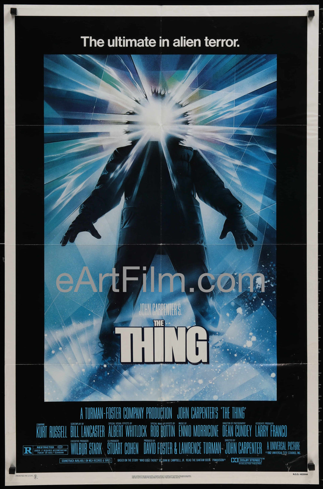 eArtFilm.com U.S One Sheet (27"x41") Thing, The original movie poster John Carpenter's sci-fi horror classic 27x41 1982