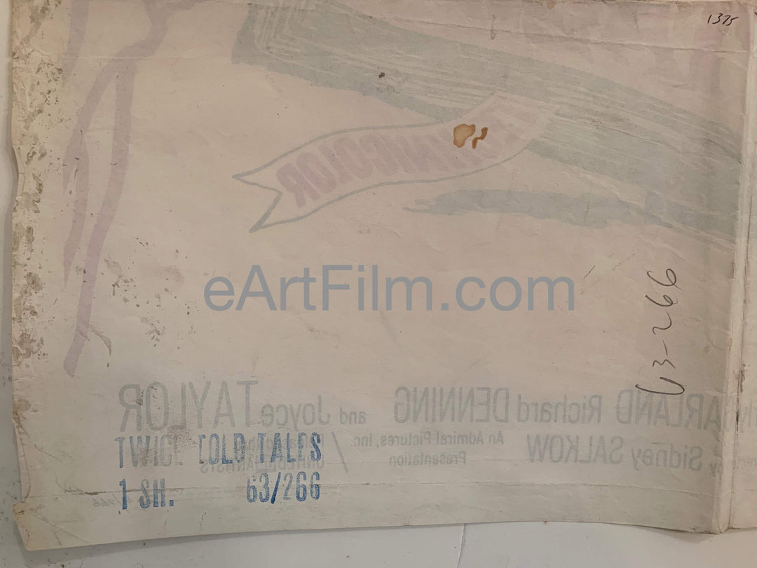 eArtFilm.com U.S One Sheet (27"x41") Twice Told Tales Vincent Price horror 1963 27x41