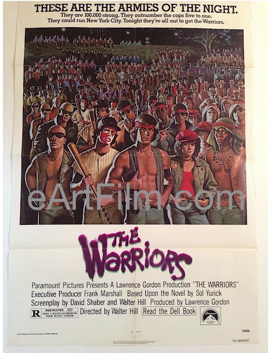 eArtFilm.com U.S One Sheet (27"x41") Warriors, The 1979 27x41 Original US One Sheet-Rare-Walter Hill