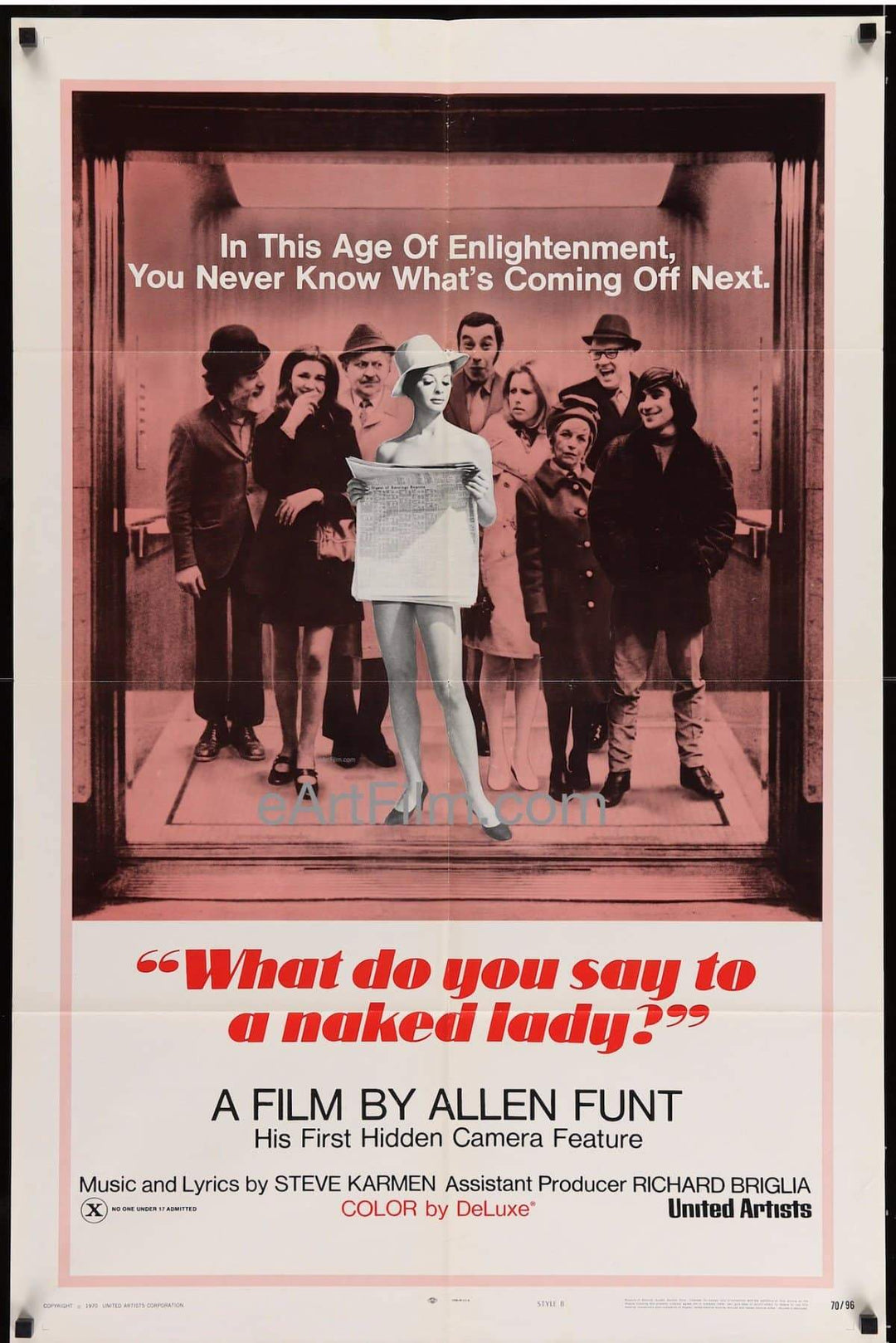 eArtFilm.com U.S One Sheet (27"x41") What Do You Say To A Naked Lady? 1970 27x41 Style B One Sheet United States