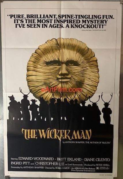 eArtFilm.com U.S One Sheet (27"x41") Wicker Man R1980 27x41 Christopher Lee Edward Woodward Cult Horror Classic