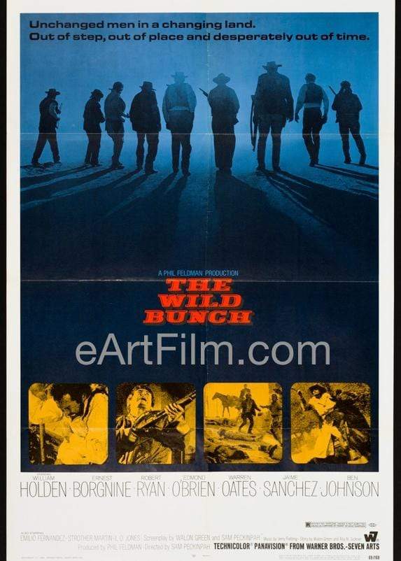 eArtFilm.com U.S One Sheet (27"x41") Wild Bunch-Sam Peckinpah-William Holden-Robert Ryan-Ernest Borgnine-1969-27x41