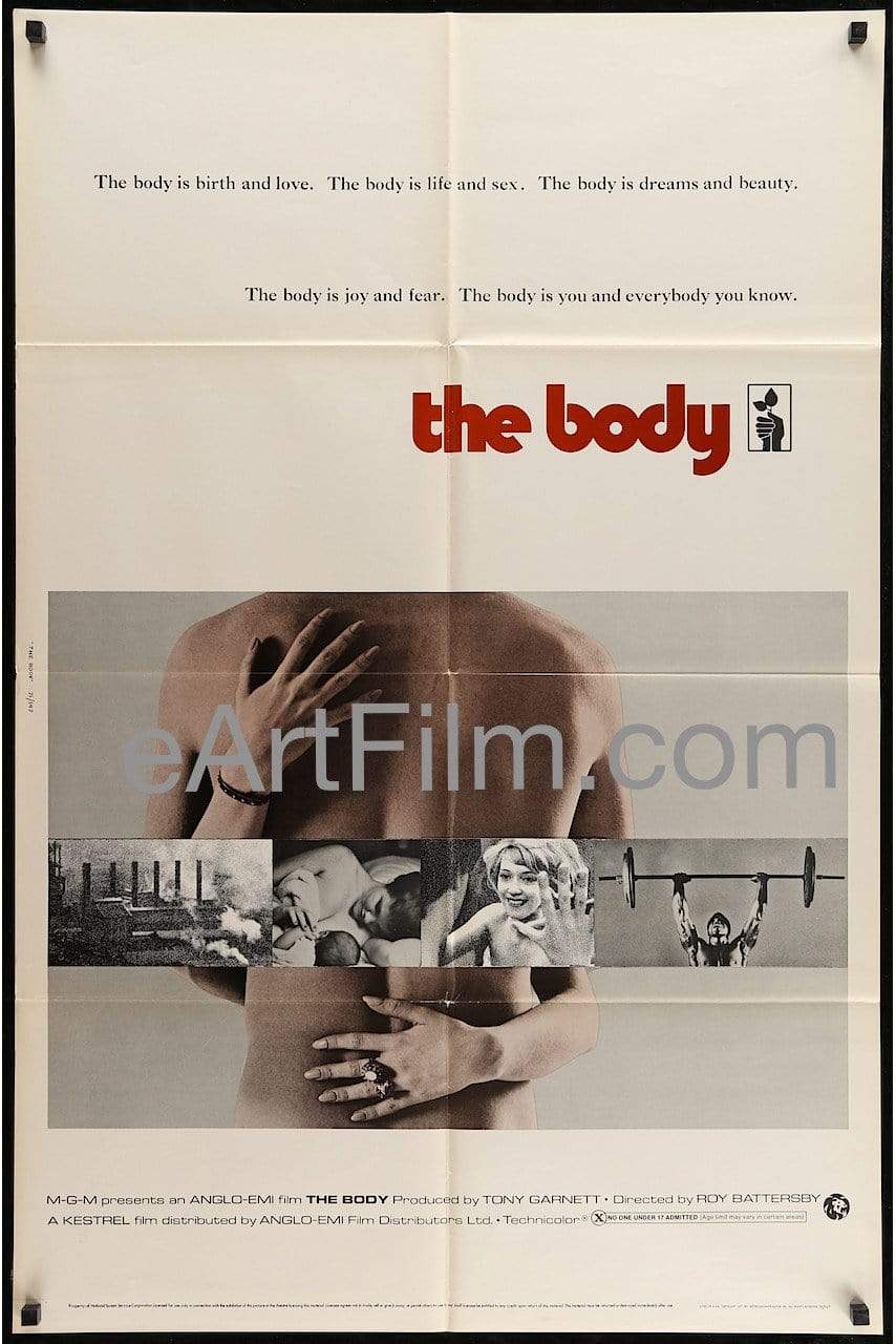 eArtFilm.com U.S One Sheet (27"x41") "X" Rated Body, The-original movie poster-Vanessa Redgrave-1971-27x41-X Documentary