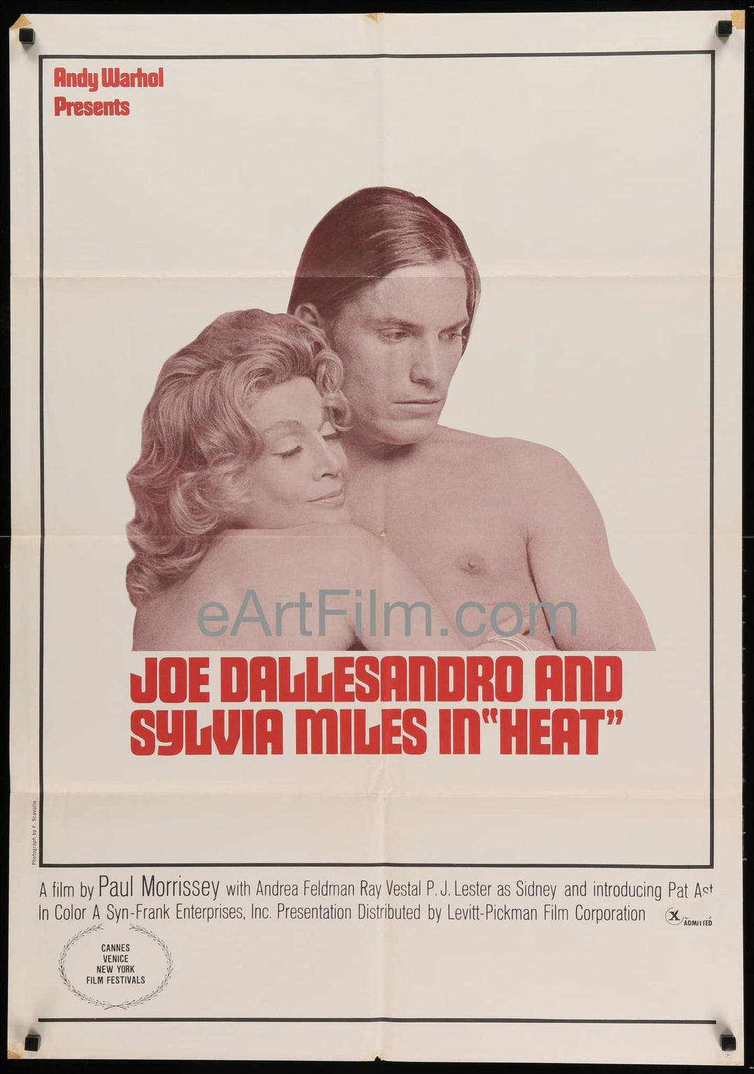 eArtFilm.com U.S One Sheet (28"x40") Andy Warhol's Heat 1968 27x41 Original US Movie Poster Joe Dallesandro
