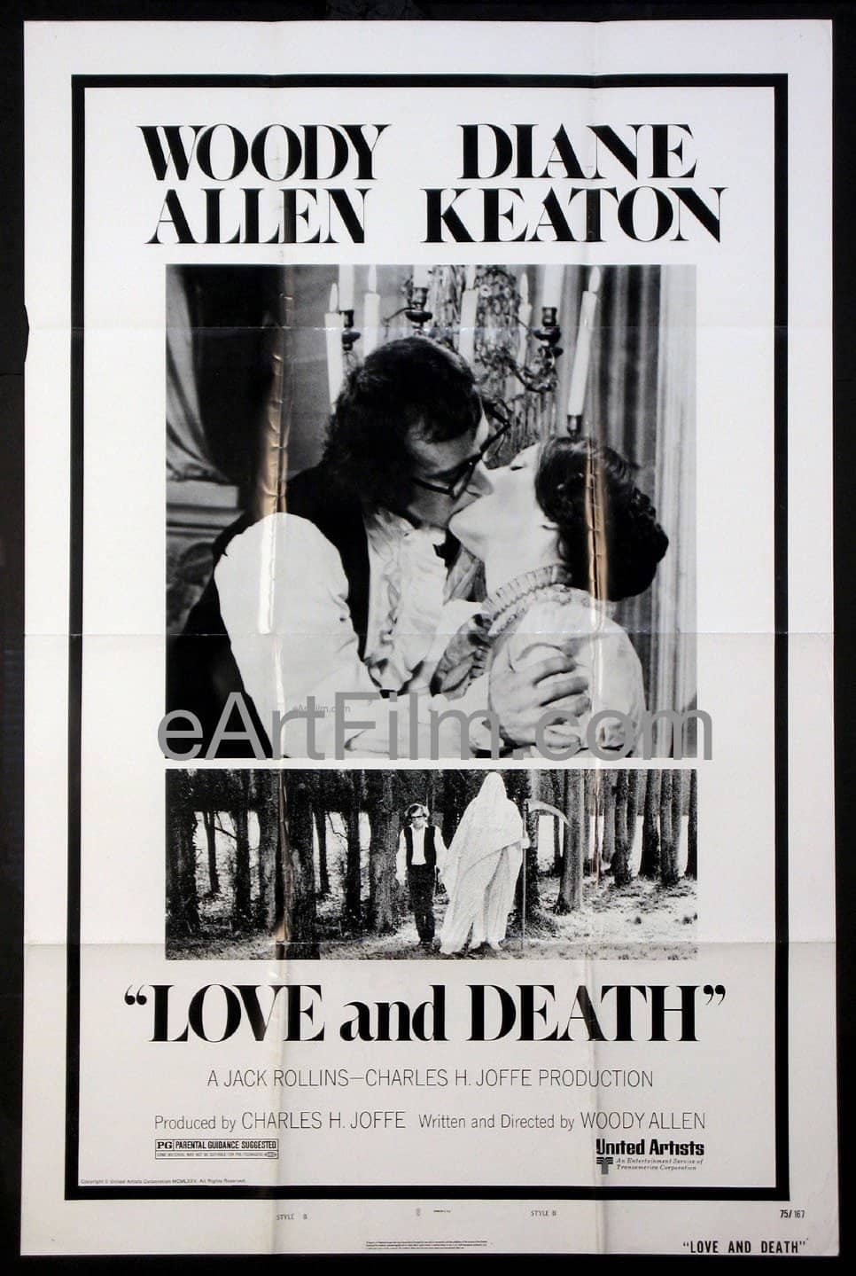 eArtFilm.com U.S One Sheet Style B (27"x41") Love And Death 1975 27x41 Original Style B One Sheet Woody Allen