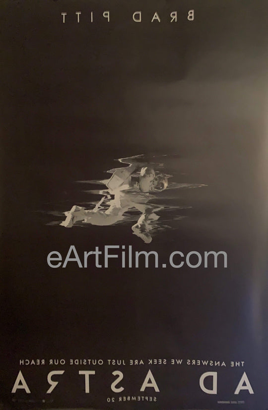 eArtFilm.com U.S Theatrical Release Bus Stop/Shelter Poster approx. 48"x72" Ad Astra original movie poster 2019 48x70 DS Unfolded Brad Pitt sci-fi