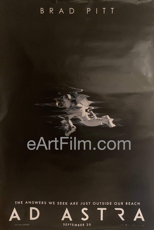 eArtFilm.com U.S Theatrical Release Bus Stop/Shelter Poster approx. 48"x72" Ad Astra original movie poster 2019 48x70 DS Unfolded Brad Pitt sci-fi