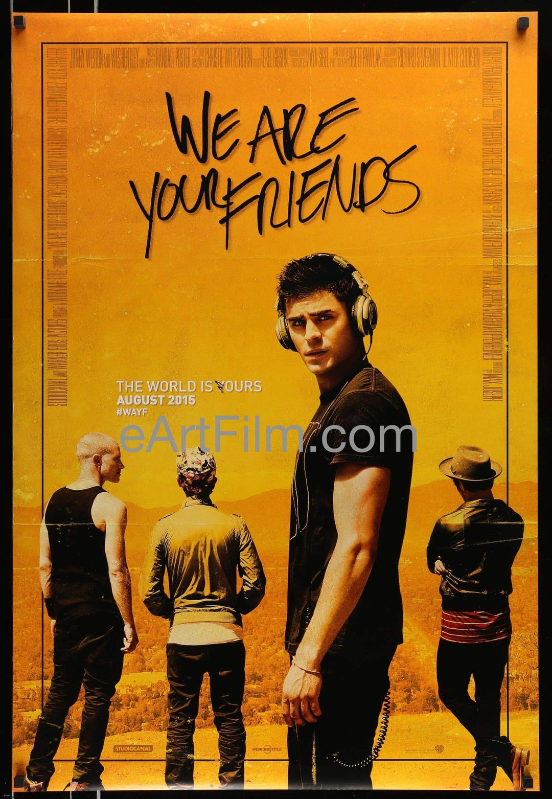 eArtFilm.com U.S Unfolded Advance Double Sided One Sheet (27"x40")-Original-Vintage-Movie-Poster We Are Your Friends 2015 27x40 Original U.S One Sheet Movie Poster