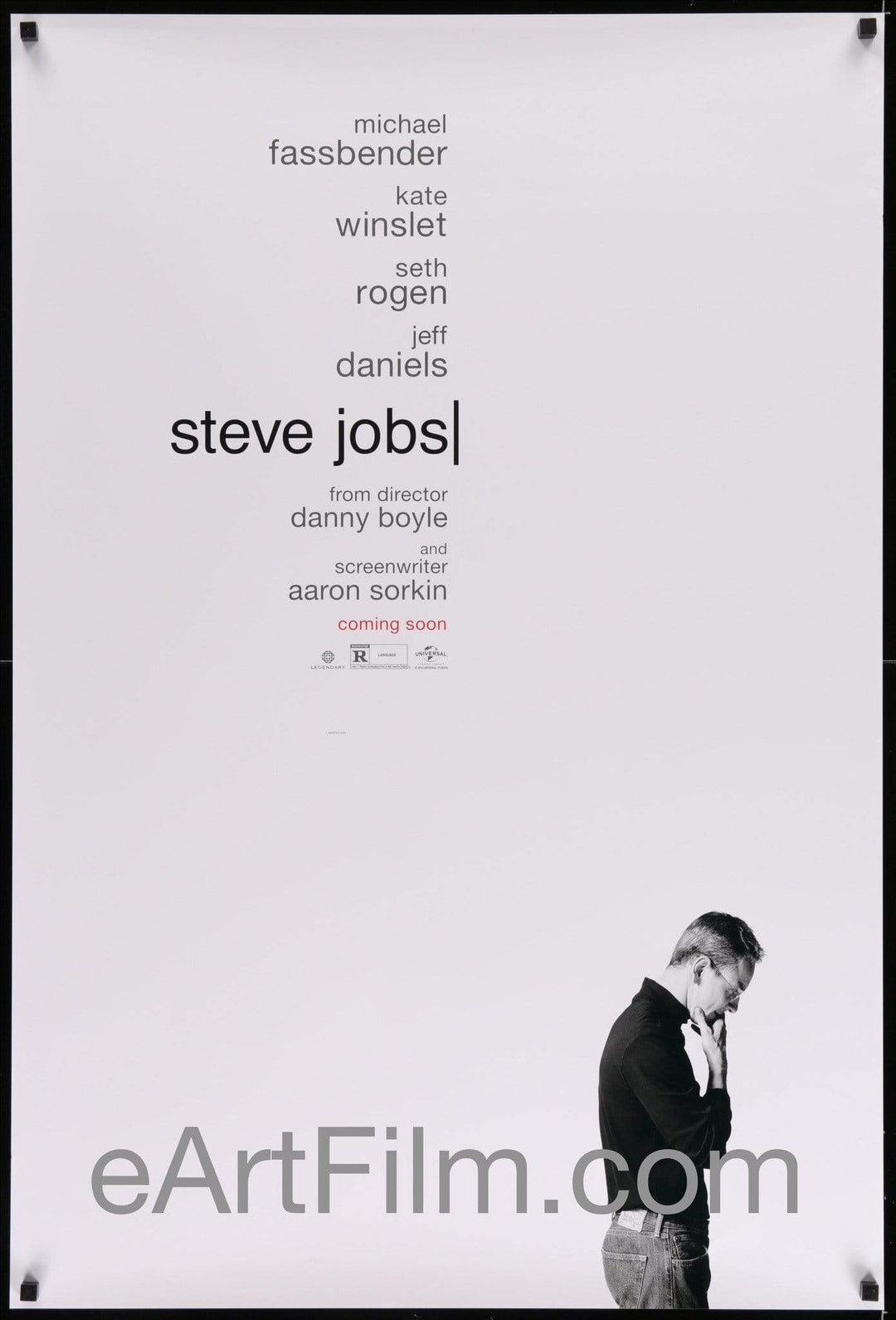 eArtFilm.com U.S Unfolded Double Sided Teaser One Sheet (27"x40")-Original-Vintage-Movie-Poster Steve Jobs 2015 27x41 One Sheet United States