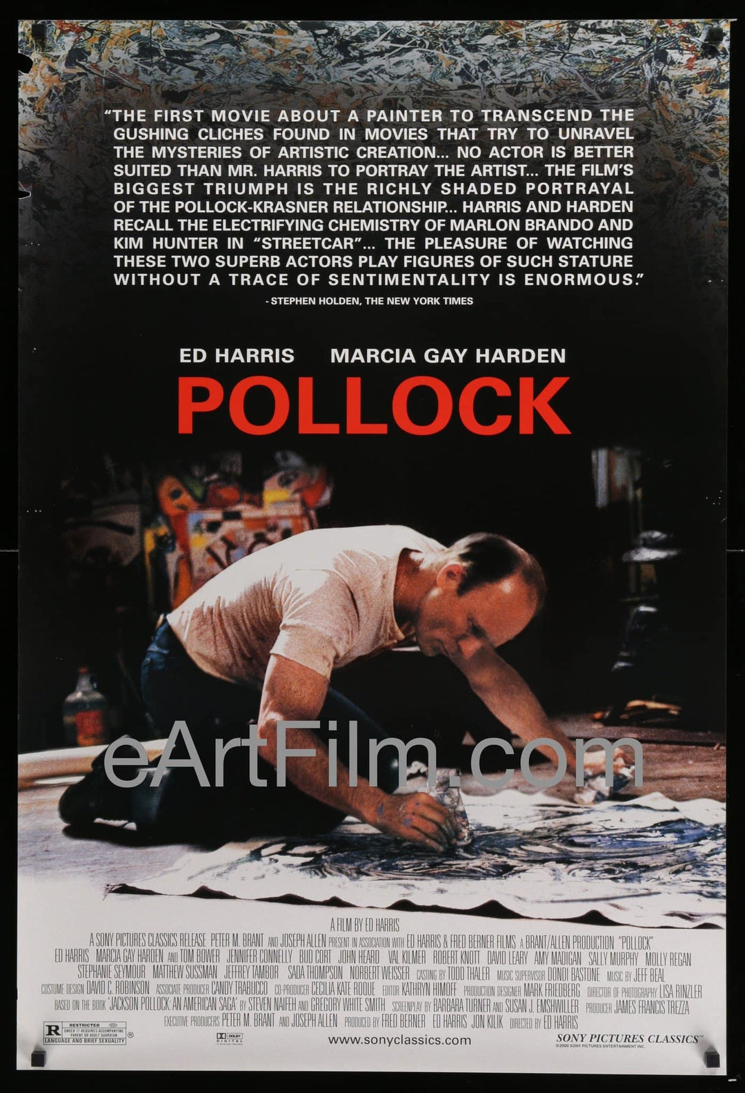 eArtFilm.com U.S Unfolded Single Sided One Sheet (27"x40")-Original-Vintage-Movie-Poster Pollock 2000 27x40 One Sheet United States