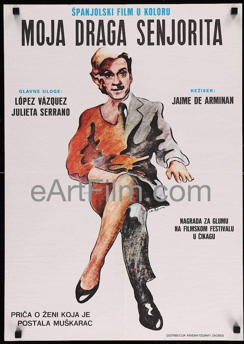 eArtFilm.com Yugoslavia (19"x27") My Dear Miss Mi Querida Senorita 1972 19x27 Movie Poster Yugoslavia